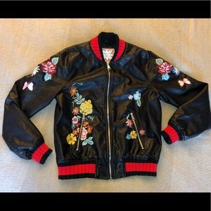 Floral bomber jacket